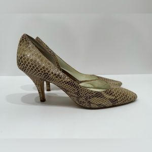 Anne klein snakeskin heels